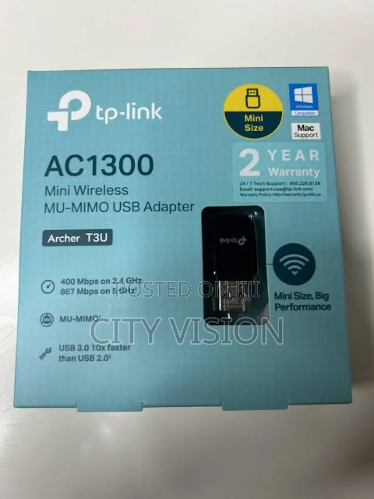 Tp-link Ac1300 Mini Wireless Mu-mimo Usb Adapter Archer T3u