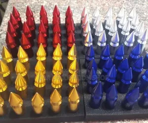 Red,Blue,Gold,Silver 20pcs Bullets Rim Nuts 4 All Car Models