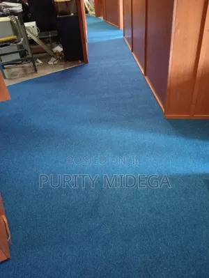 Elegant Delta Blue Wall to Wall Carpets