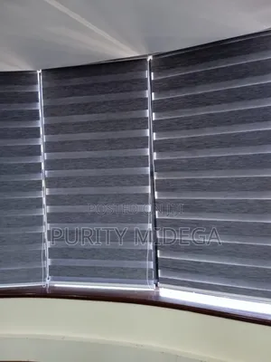 Dark Grey Fabrics Zebra Blinds