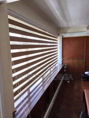 Customized Blue Sheer Roller Blinds