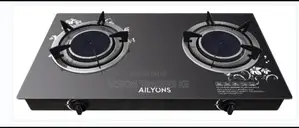 Ailyons 2 Burner Glass Top Gas Cooker Infrared Burner