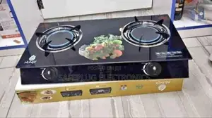 Nunix Glass Top Infrared Gas Stove Double Burner-2 Burner