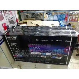 Restocked Vision 65inch 65inch. At Smart Vidaa
