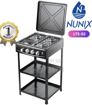 Nunix Cooker 3 Gas +1 Electric Plate Standing Cooker
