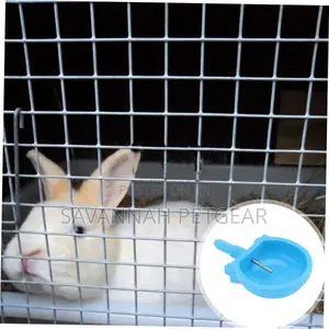 20pcs Bunny Water Bowl Drinking Bowls Hanging Rabbit Feeder