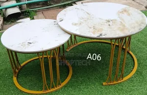 New Model Luxury Pure Ceramic Marble Topnesting Coffee Table