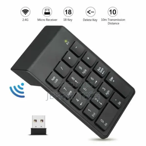 USB Wireless Number Pad Numpad Numeric Keypad Number Keyboar