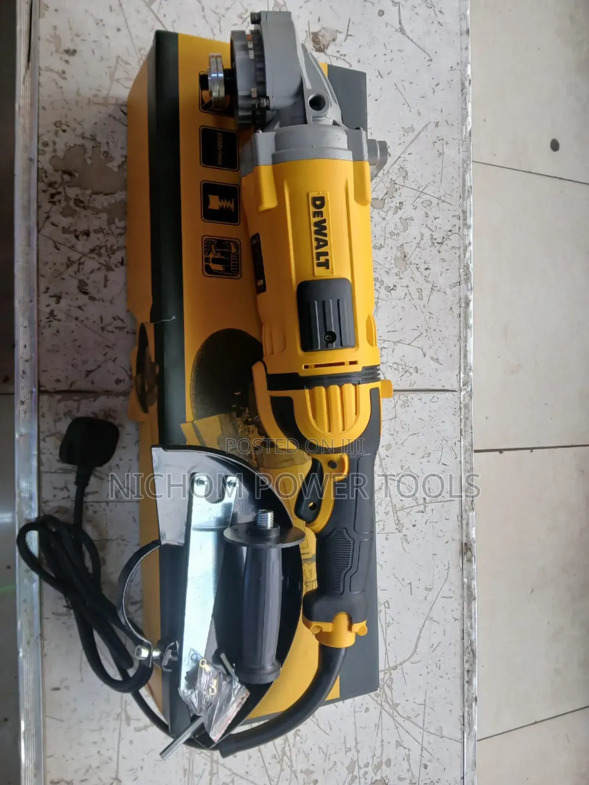 Heavy Duty 9" Dewalt Angle Grinder With Accessories