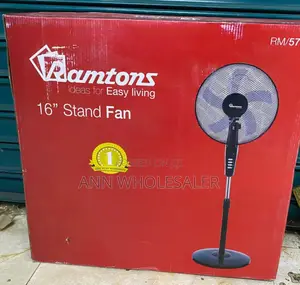 Ramtons RM/572 - Black Econo Standing Fan - 3 Speed