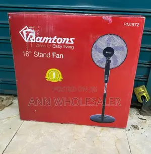 Ramtons RM - Black Econo Standing Fan - 3 Speed RF