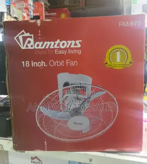 White 18 Inches Ramtons Orbit Fan RF/RM