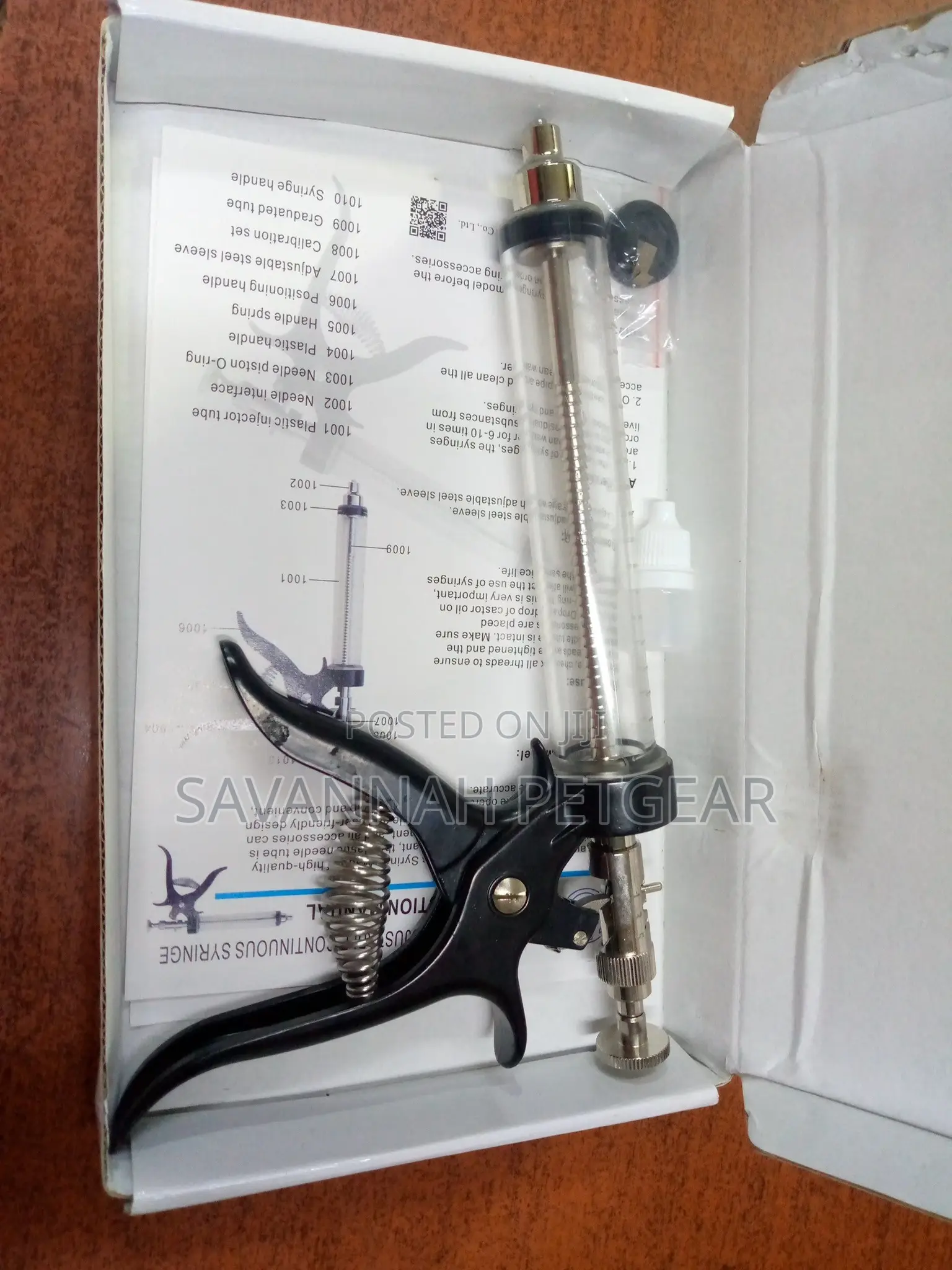 50ml Veterinary Semi-Automatic Syringe Injector Syringes