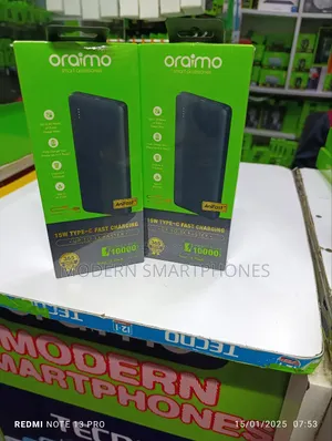Oraimo Toast 15, Flash 10000mah, Fast Charging Power Bank