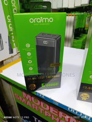 Oraimo Powerbox 400 Vision, 40000mah, 22.5W Power Bank