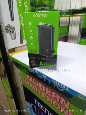 Oraimo Traveler 15 Flash 20000mah 15w Power Bank
Powerbank