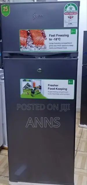 Syinix 210litres With Lock Double Door Fridge