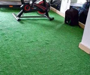 Pool Space With Green Grass Carpet Floor Decor