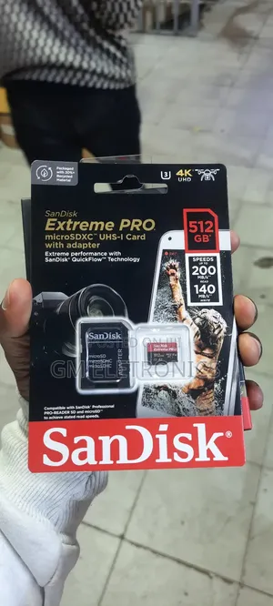 Original 512gb Extreme Pro Micro Sd Card Available.