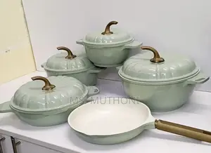 Original Heavy Quality 9PCS USFE PUMPKIN Granite Cookware