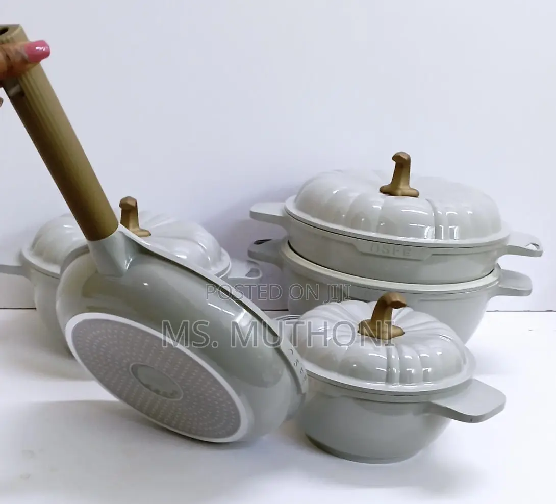 Original Heavy Quality 9PCS USFE PUMPKIN Granite Cookware