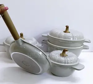 Original Heavy Quality 9PCS USFE PUMPKIN Granite Cookware