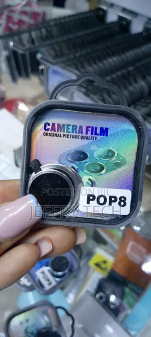 Tecno Pop 8 Back Camera Lens Screen Protector 3D Anti Shock