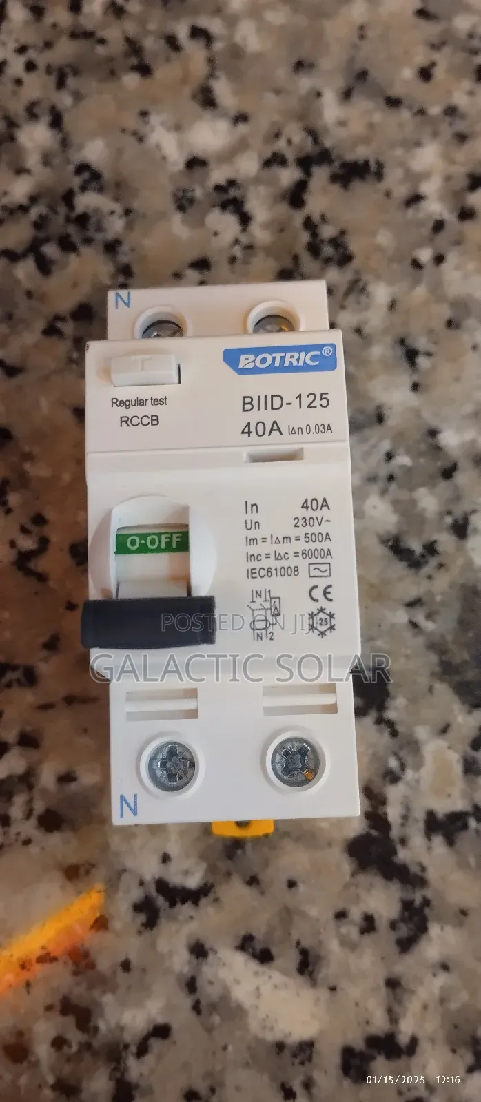 2pole RCCB 40a