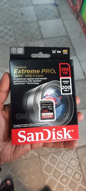 Sandisk 256gb Extreme Pro Sd Memory Card - Camera Available