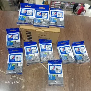 Clear Durable Labels With 9mm Black on White Label Tape