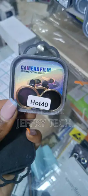 Infinix Hot 40 Camera Lens Black Electroplated Gold