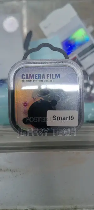 Infinix SMART 9 Camera Lens Protectors Metal Ring Case-Black