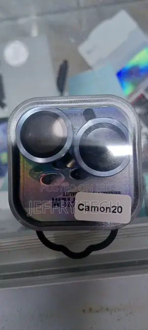 Tecno Camon 20 -Metal Ring Camera Lens Protector-Blue