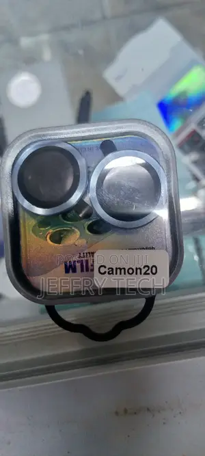 Tecno Camon 20 -Metal Ring Camera Lens Protector-Blue