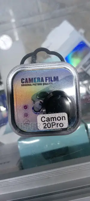 Black Metal Camera Lens Protection for Tecno Camon 20 Pro