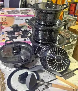 12pc Bosch Cookware With Silicone Lids