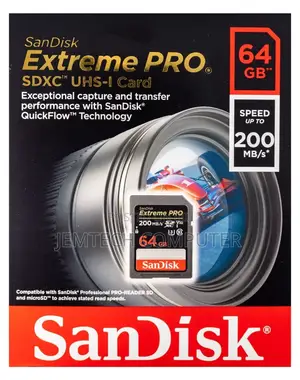 Sandisk Extreme Pro 64gb 200mbs^Extreme Pro 64gb 200mbs
