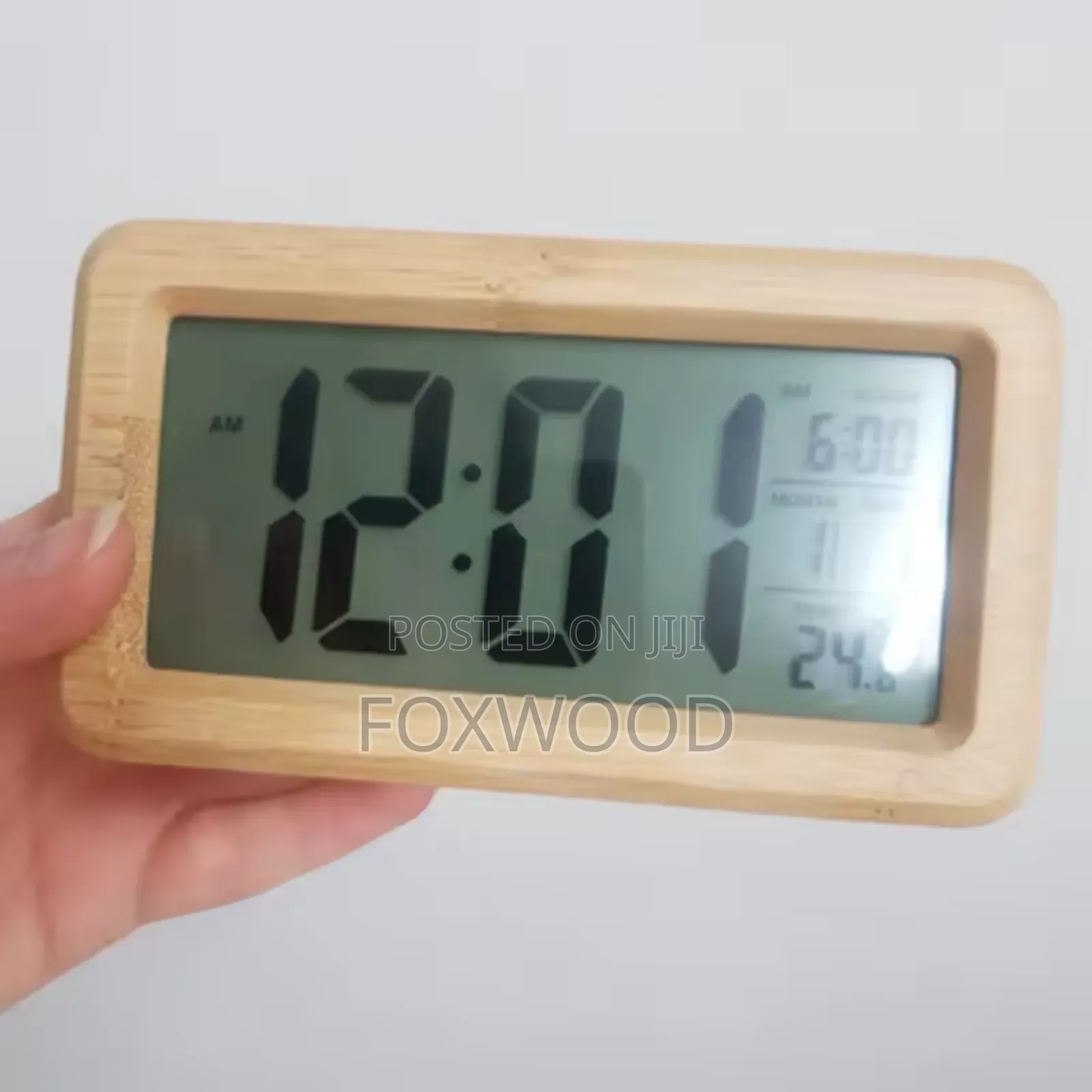 Wooden Digital Alarm Clock