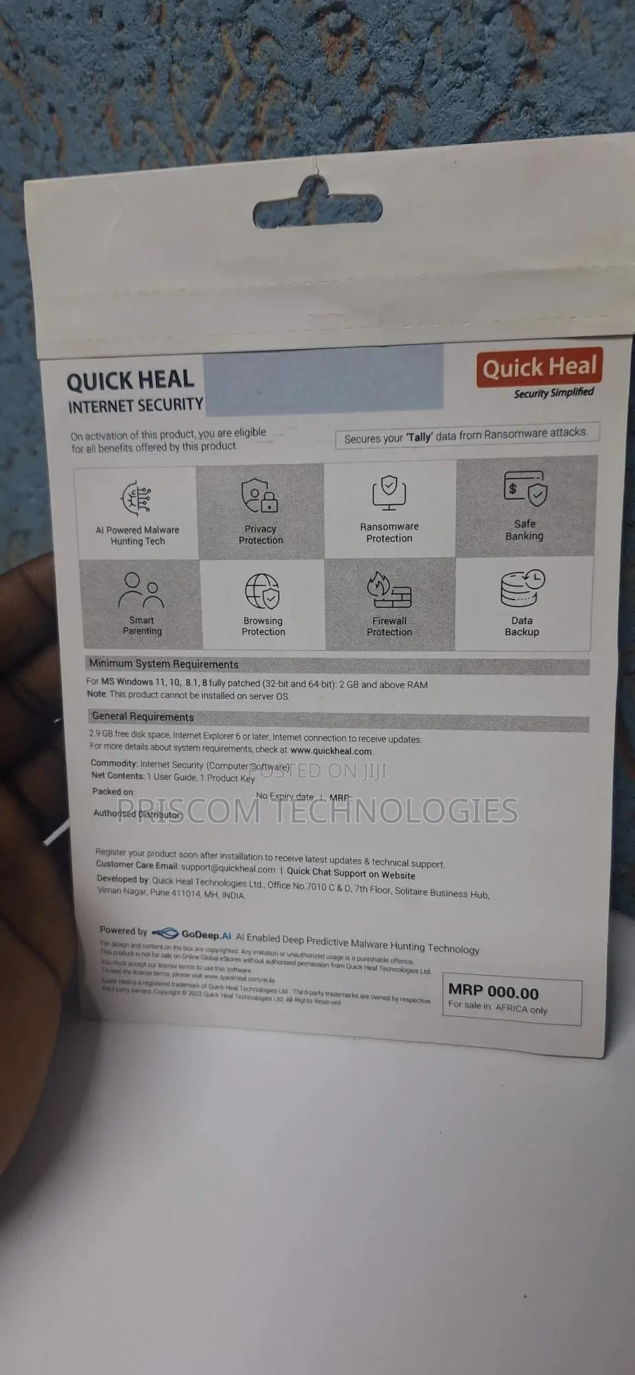Quick Heal Internet Security -5 Users 1 Year Subscription