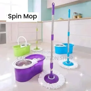 Spin Mops With Metallic Inner Squeezer
