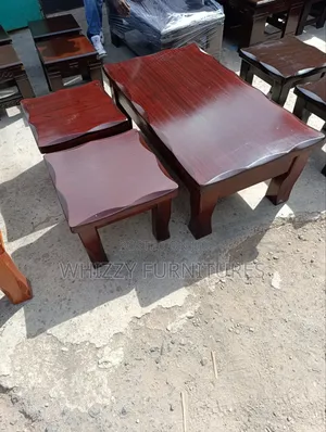Wooden Coffee Table Stools