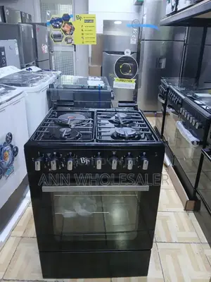 BJS STANDING COOKER 3 Gas 1 Electric Plate BJS (Black)