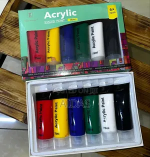 6 PCS 75ml Acrylic Paints