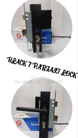 Black Matt Cylinder Lockset