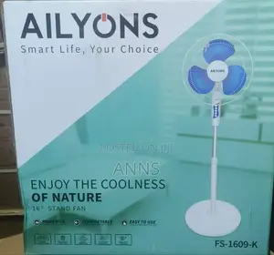 Ailyons 16" 3 Blades Standing Fan