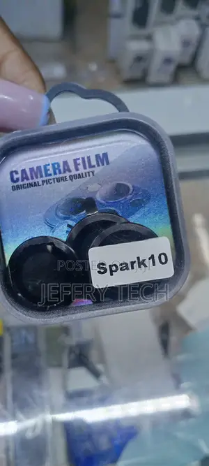 Black Camera Lens Protector for Tecno Spark 10