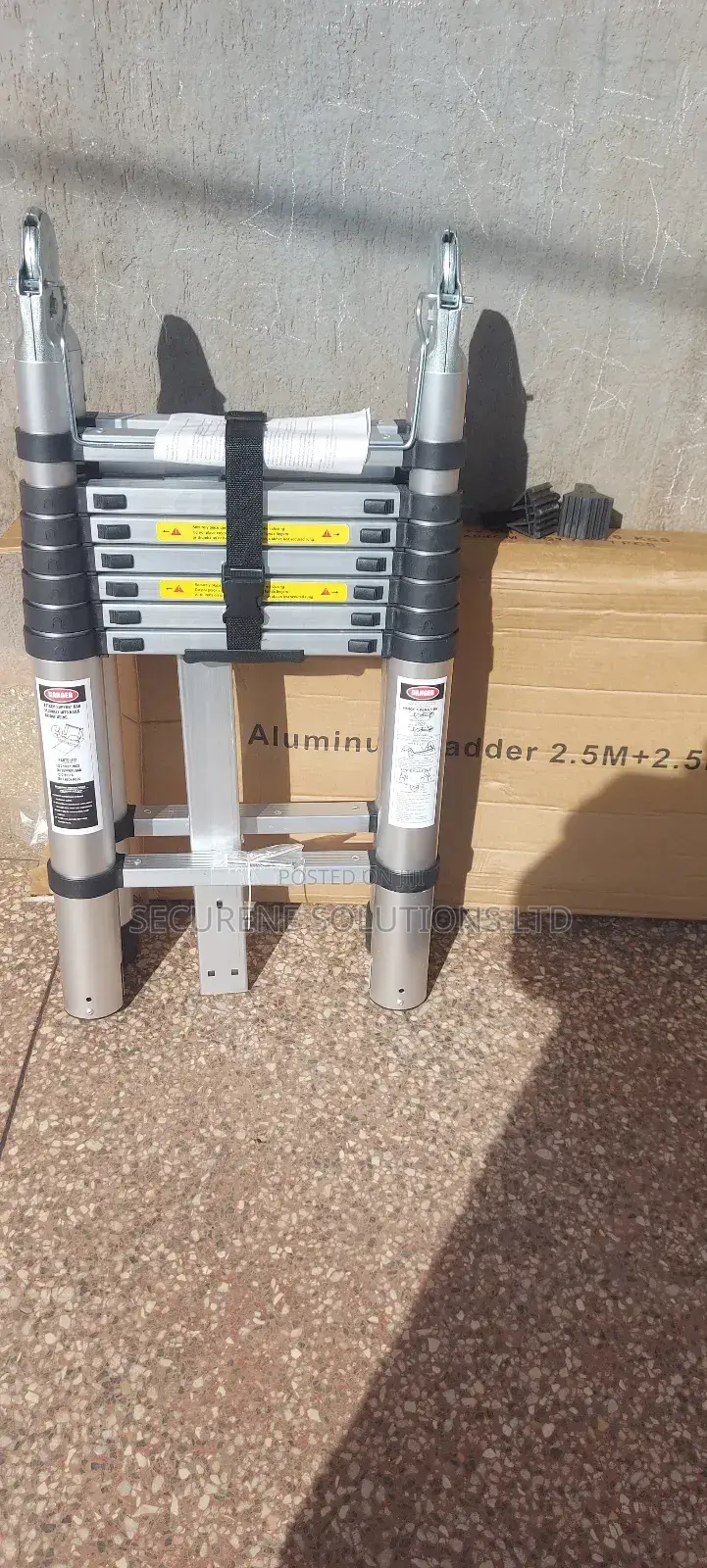16 Steps 2.5m X 2.5m Double Telescopic Aluminium