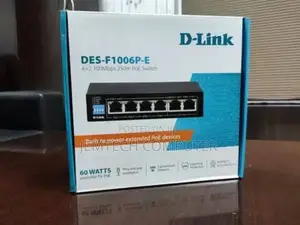D-Link 6-Port Gigabit Poe Switch 4 Ports Poe- DGS-F1006p