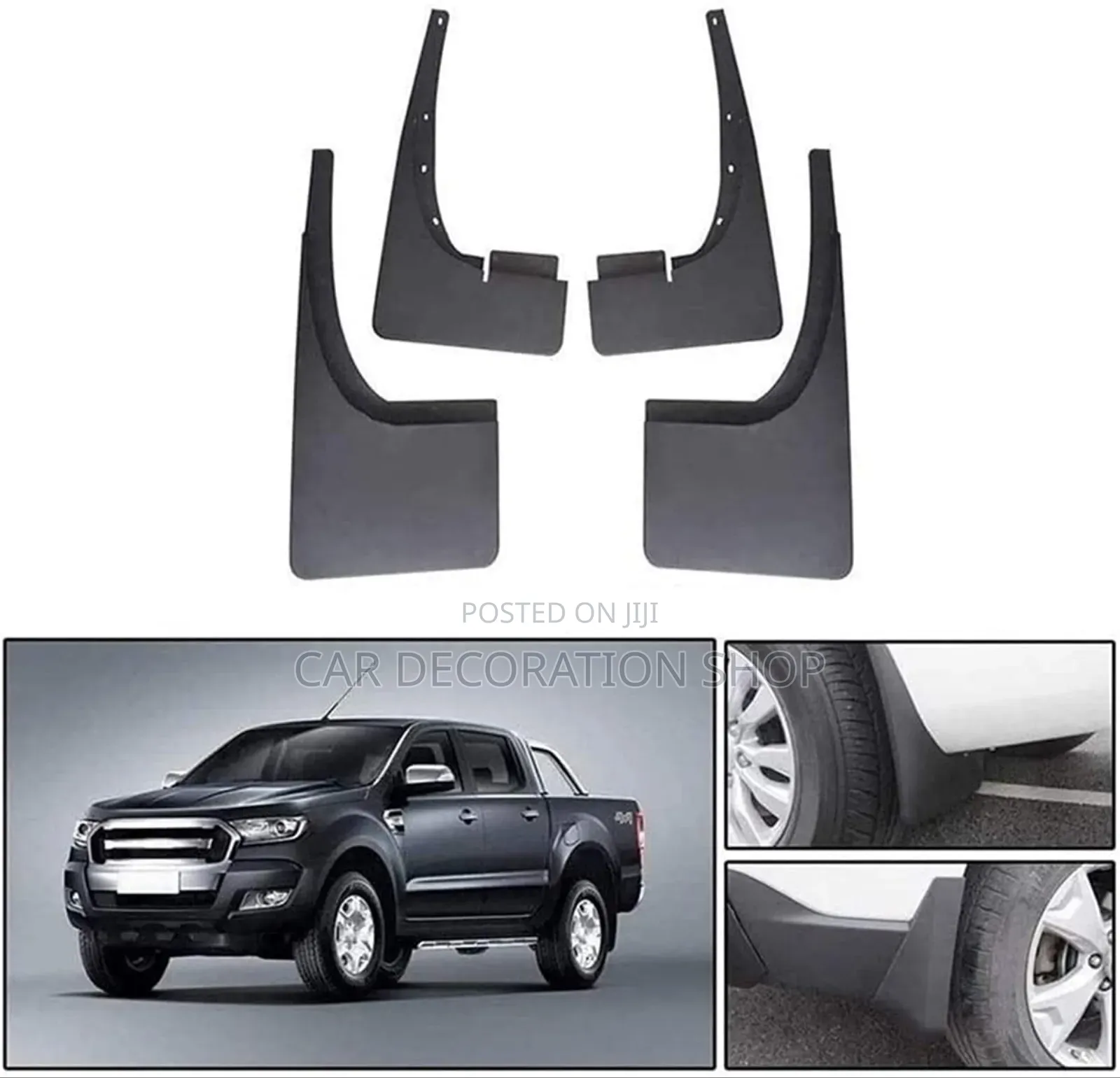 Replacement 4pcs Splash Mudflaps Compatible With Ford Range