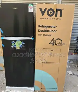Von 334litres Fridge Double Door No Frost